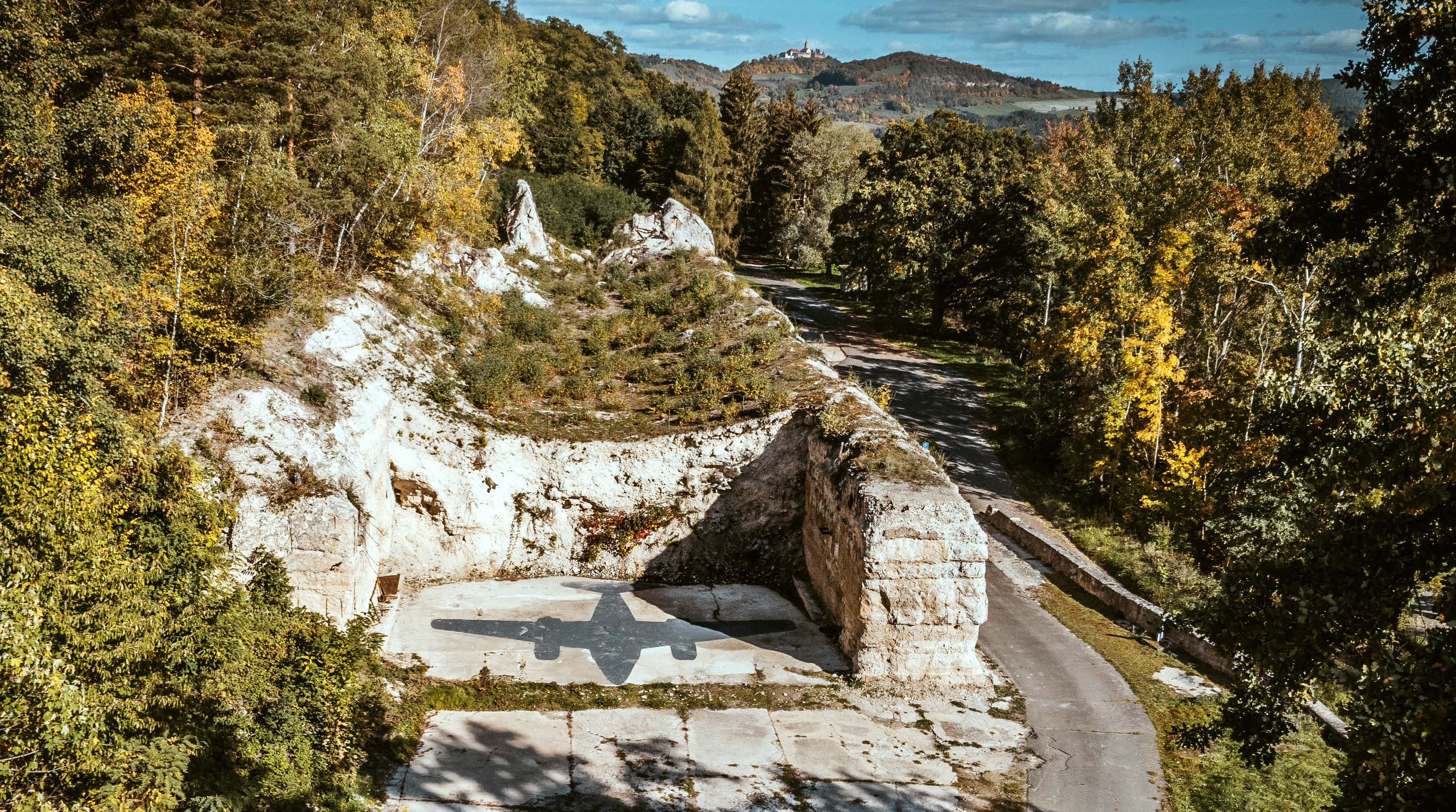 Historisches Foto einer Walpersberg-Führung