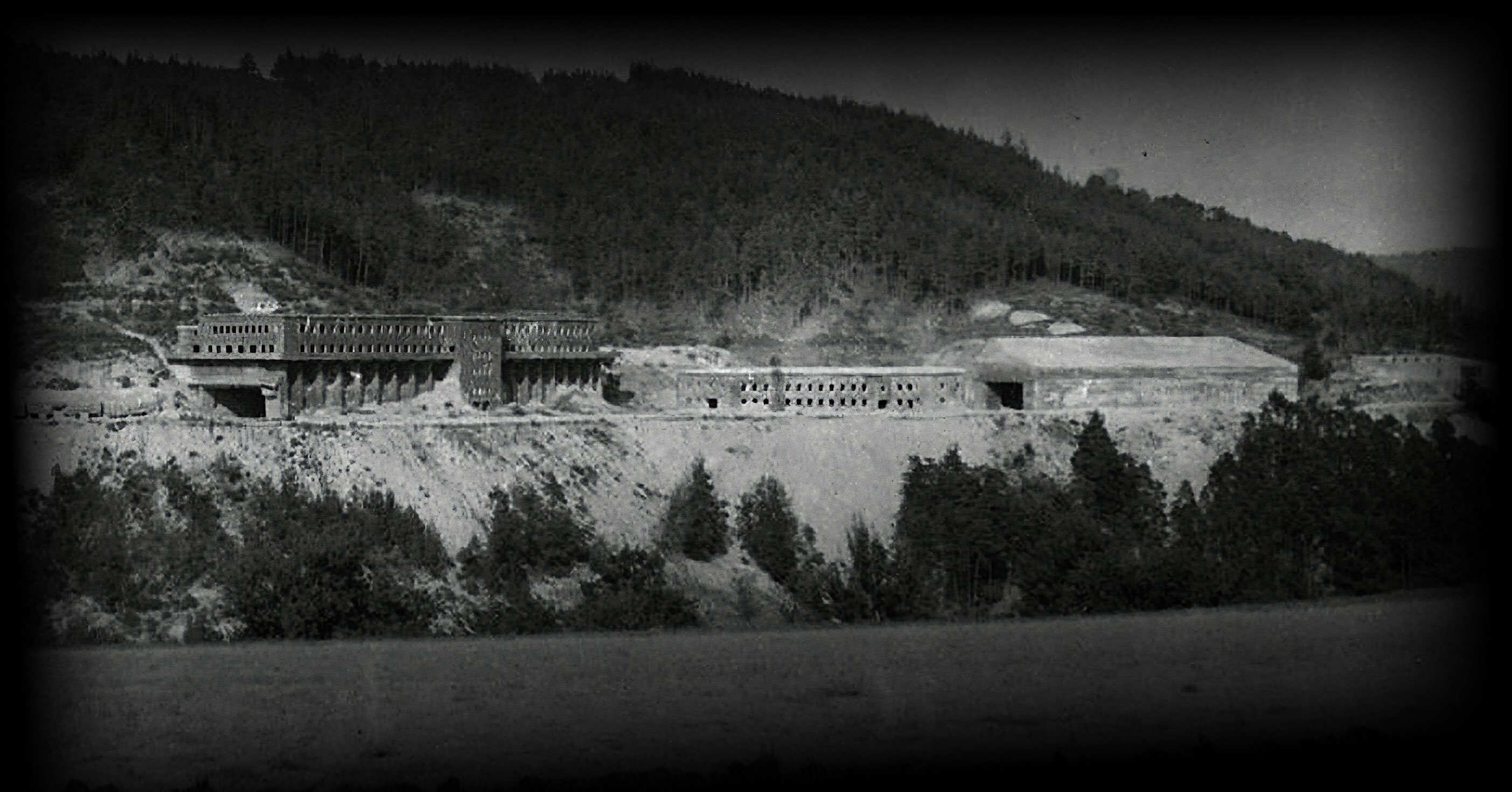 Bauarbeiten am Bunker und Gelände des Walpersbergs